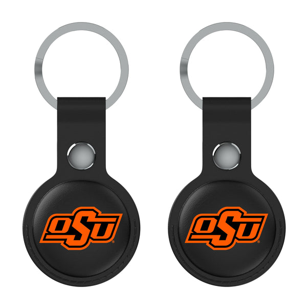 Oklahoma State University Cowboys Insignia AirTag Black Airtag Holder 2-Pack