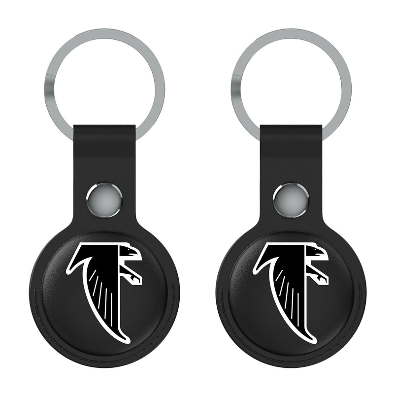 Atlanta Falcons Classic  Insignia AirTag Black Airtag Holder 2-Pack