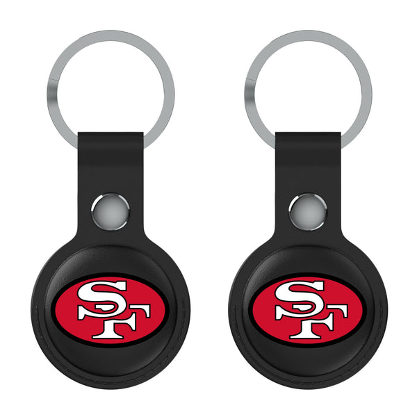 San Francisco 49ers Historic Collection Insignia AirTag Black Airtag Holder 2-Pack