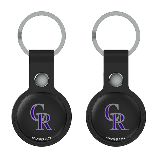 Colorado Rockies Insignia AirTag Black Airtag Holder 2-Pack