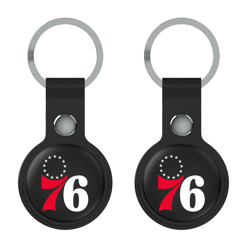 Philadelphia 76ers Insignia AirTag Black Airtag Holder 2-Pack