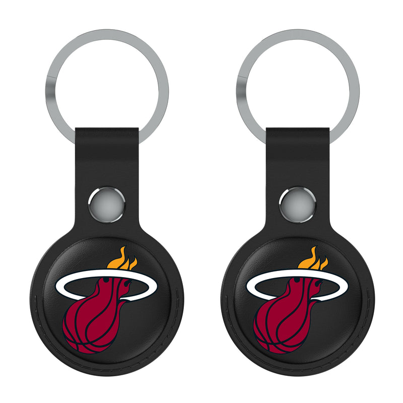 Miami Heat Insignia AirTag Black Airtag Holder 2-Pack