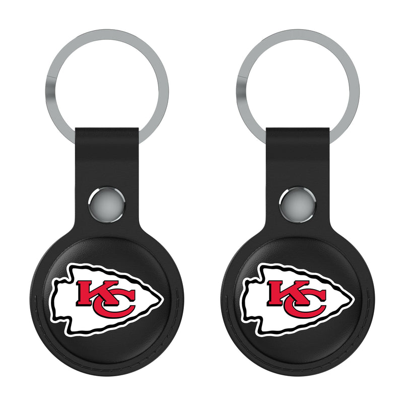 Kansas City Chiefs Insignia AirTag Black Airtag Holder 2-Pack