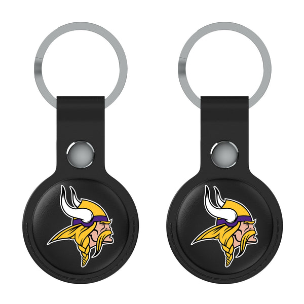 Minnesota Vikings Insignia AirTag Black Airtag Holder 2-Pack