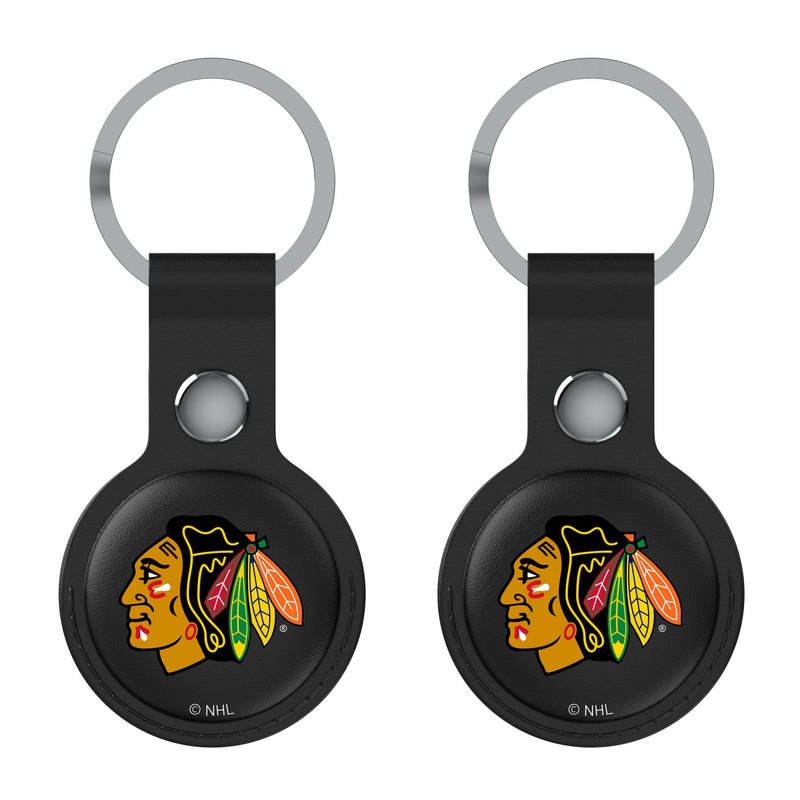 Chicago Blackhawks Insignia AirTag Black Airtag Holder 2-Pack