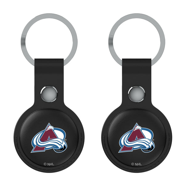 Colorado Avalanche Insignia AirTag Black Airtag Holder 2-Pack