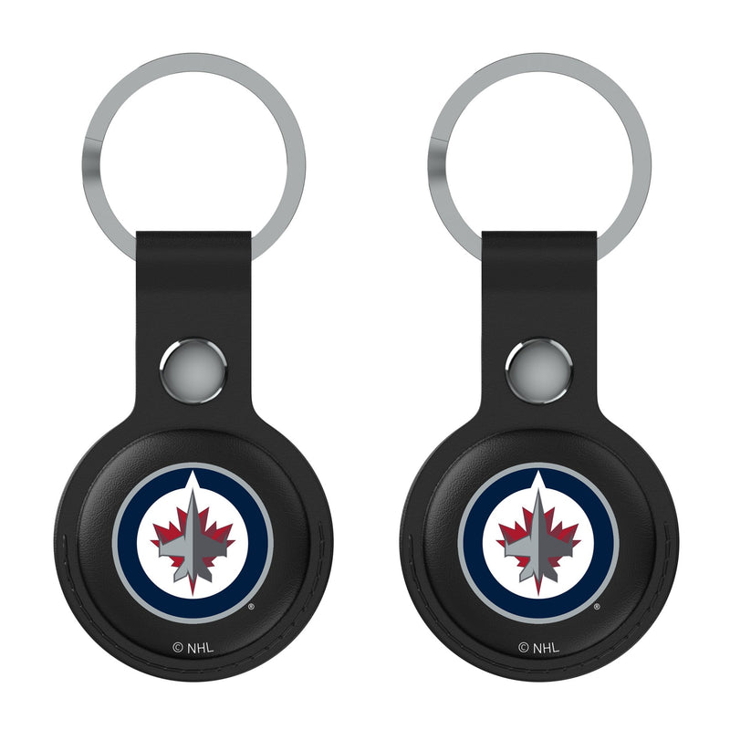 Winnipeg Jets Insignia AirTag Black Airtag Holder 2-Pack