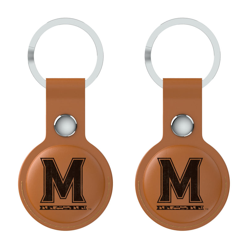 University of Maryland Terrapins Burn AirTag Brown Airtag Holder 2-Pack