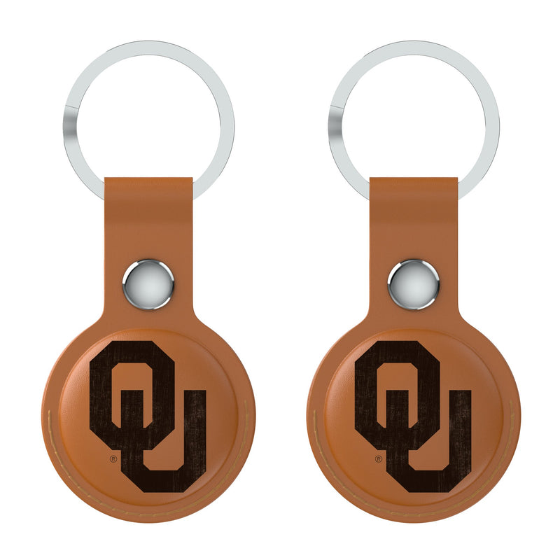 University of Oklahoma Sooners Burn AirTag Brown Airtag Holder 2-Pack