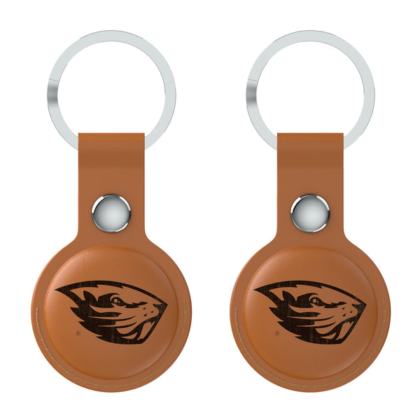 Oregon State University Beavers Burn AirTag Brown Airtag Holder 2-Pack