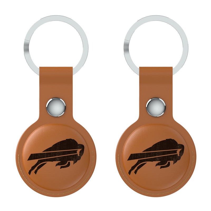 Buffalo Bills Burn AirTag Brown Airtag Holder 2-Pack