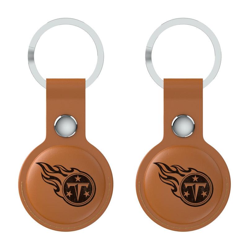 Tennessee Titans Burn AirTag Brown Airtag Holder 2-Pack