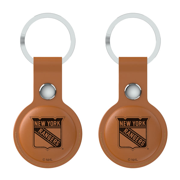 New York Rangers Burn AirTag Brown Airtag Holder 2-Pack