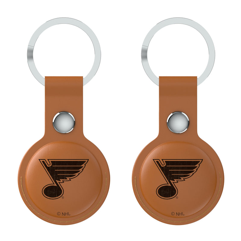 St. Louis Blues Burn AirTag Brown Airtag Holder 2-Pack