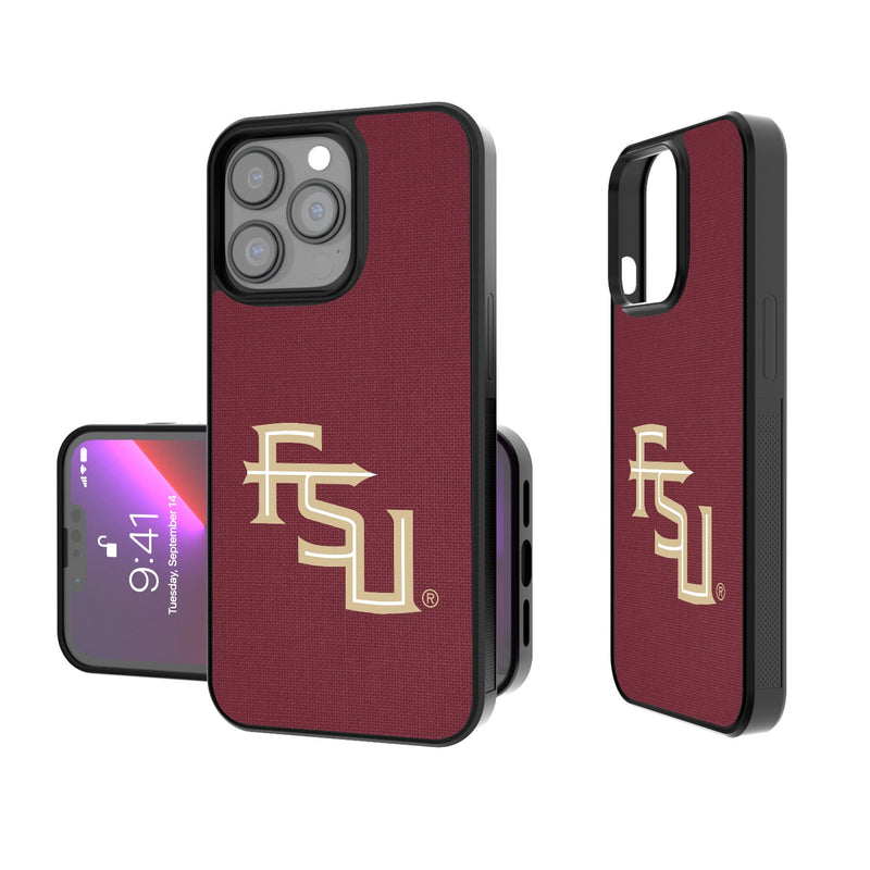 Florida State University Seminoles Athletic Wordmark Solid iPhone Bump Phone Case