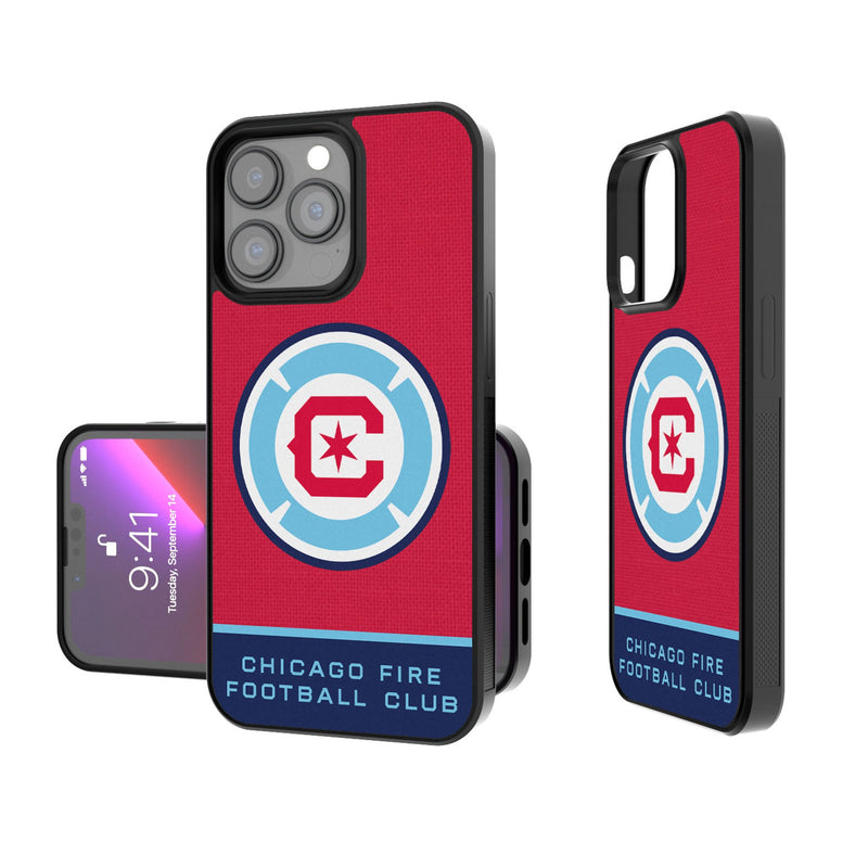 Chicago Fire  Endzone Solid iPhone Bump Phone Case