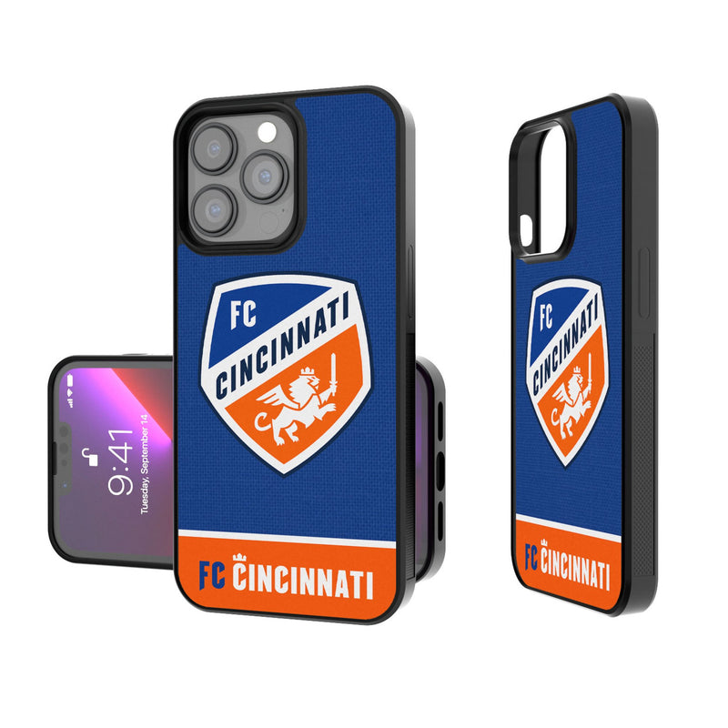 FC Cincinnati  Endzone Solid iPhone Bump Phone Case