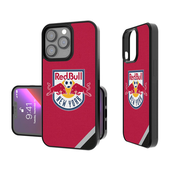 New York Red Bulls  Diagonal Stripe iPhone Bump Phone Case