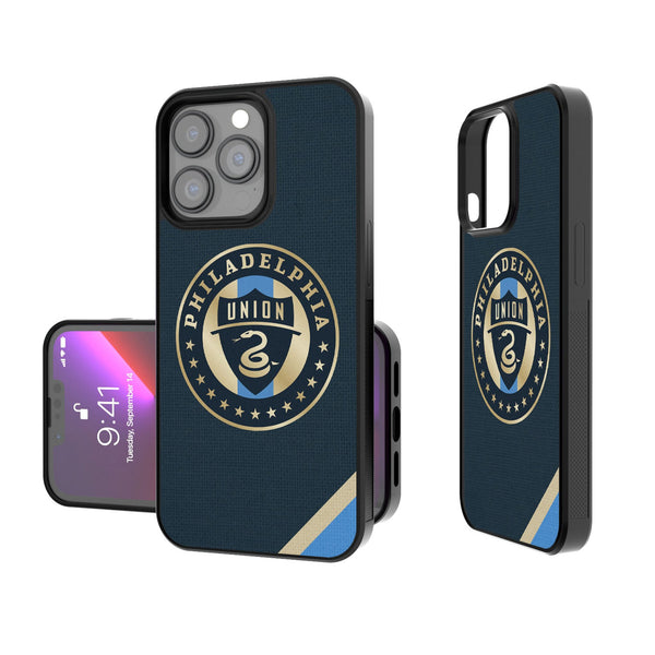 Philadelphia Union   Diagonal Stripe iPhone Bump Phone Case