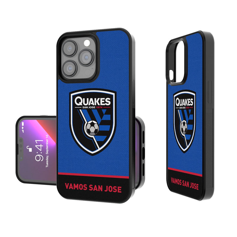 San Jose Earthquakes   Endzone Solid iPhone Bump Phone Case