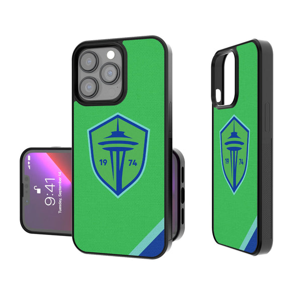 Seattle Sounders FC   Diagonal Stripe iPhone Bump Phone Case