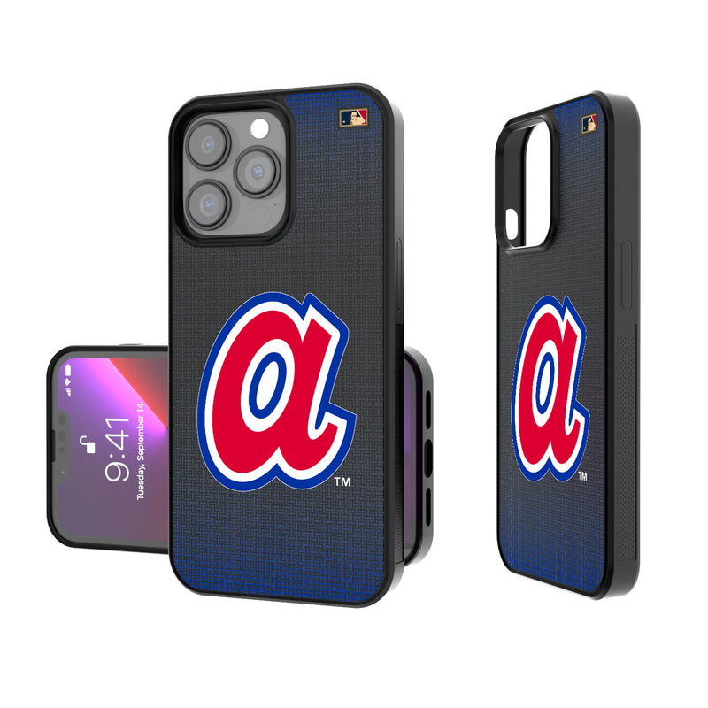 Atlanta Braves 1972-1980 - Cooperstown Collection Linen iPhone Bump Phone Case