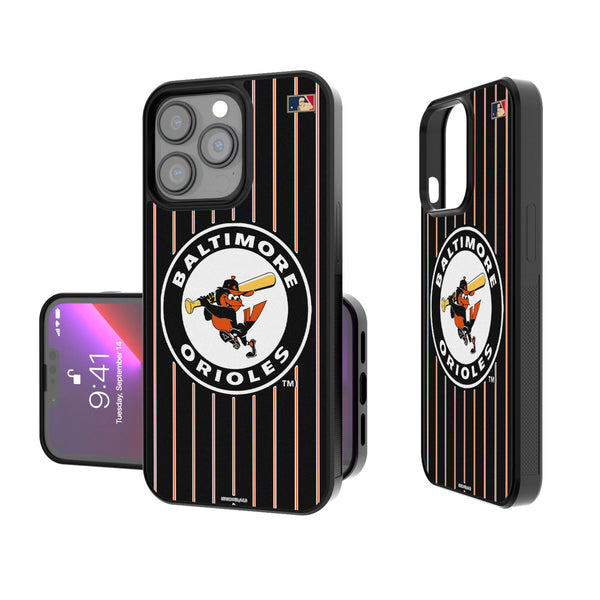 Baltimore Orioles 1966-1969 - Cooperstown Collection Pinstripe iPhone Bump Phone Case