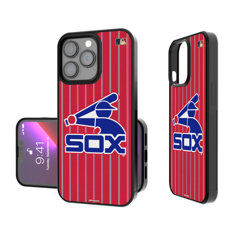 Chicago White Sox 1976-1981 - Cooperstown Collection Pinstripe iPhone Bump Phone Case