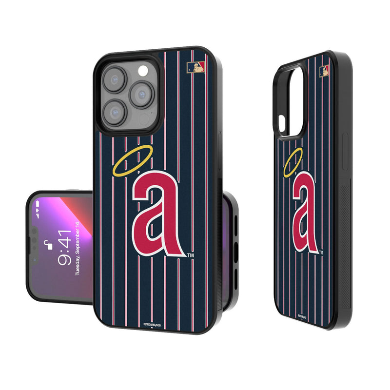 LA Angels 1971 - Cooperstown Collection Pinstripe iPhone Bump Phone Case