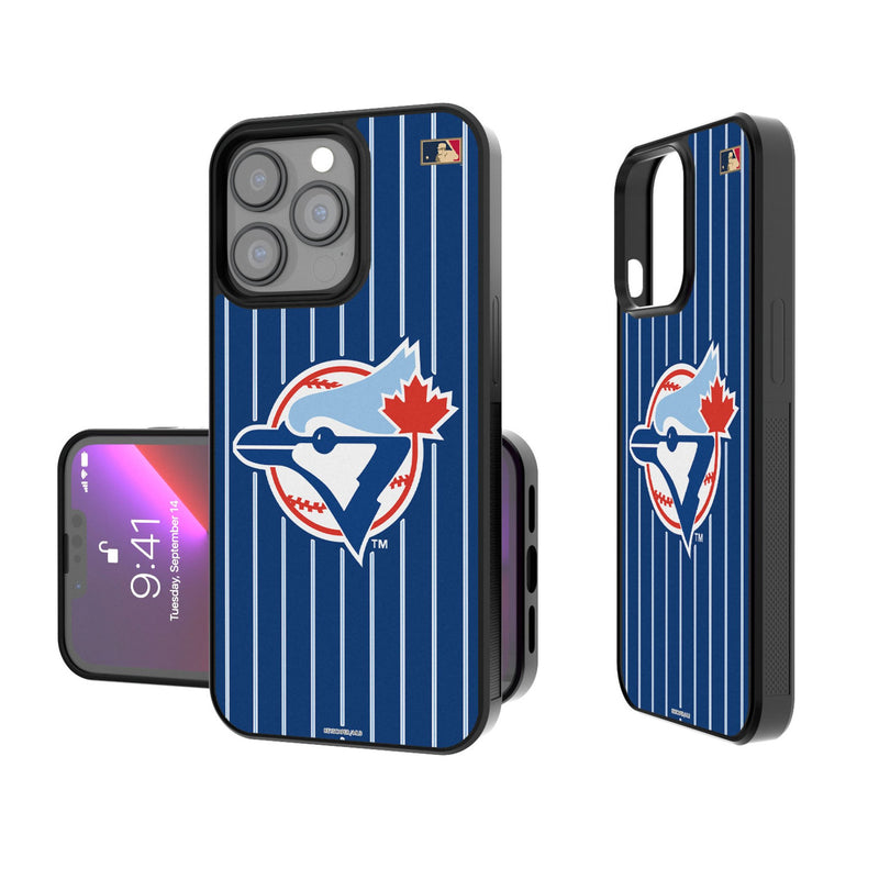 Toronto Blue Jays 1977-1988 - Cooperstown Collection Pinstripe iPhone Bump Phone Case