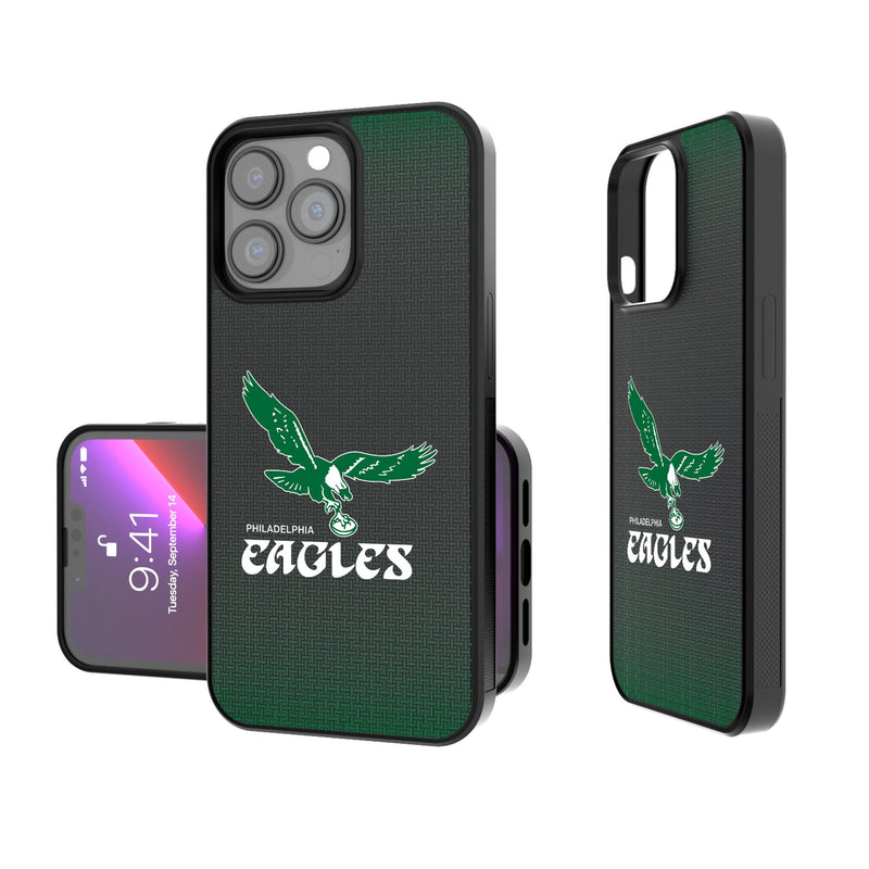 Philadelphia Eagles 1973-1995 Historic Collection Linen iPhone Bump Phone Case