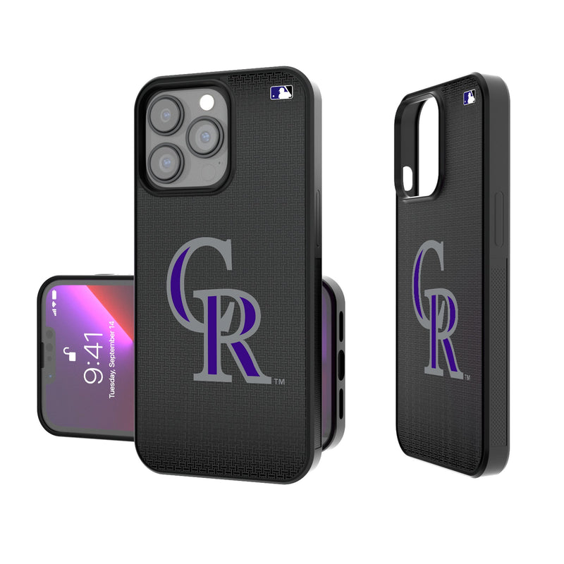 Colorado Rockies Linen iPhone Bump Phone Case