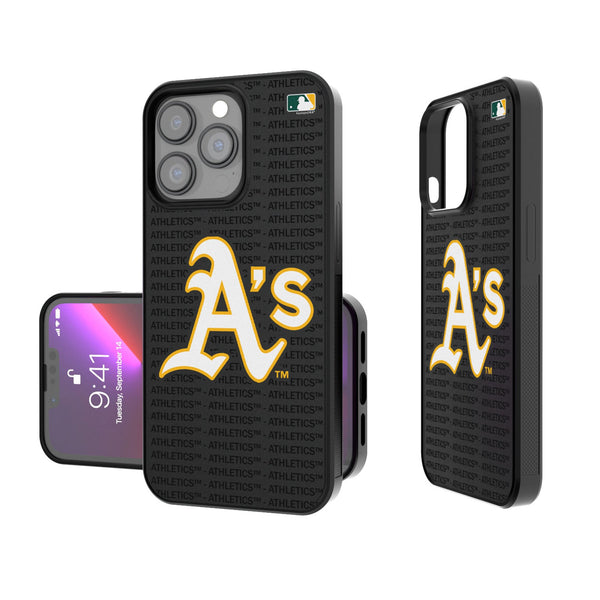 Oakland Athletics Text Backdrop iPhone Bump Phone Case