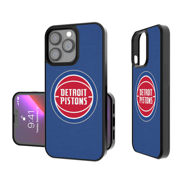 Detroit Pistons Solid iPhone Bump Phone Case