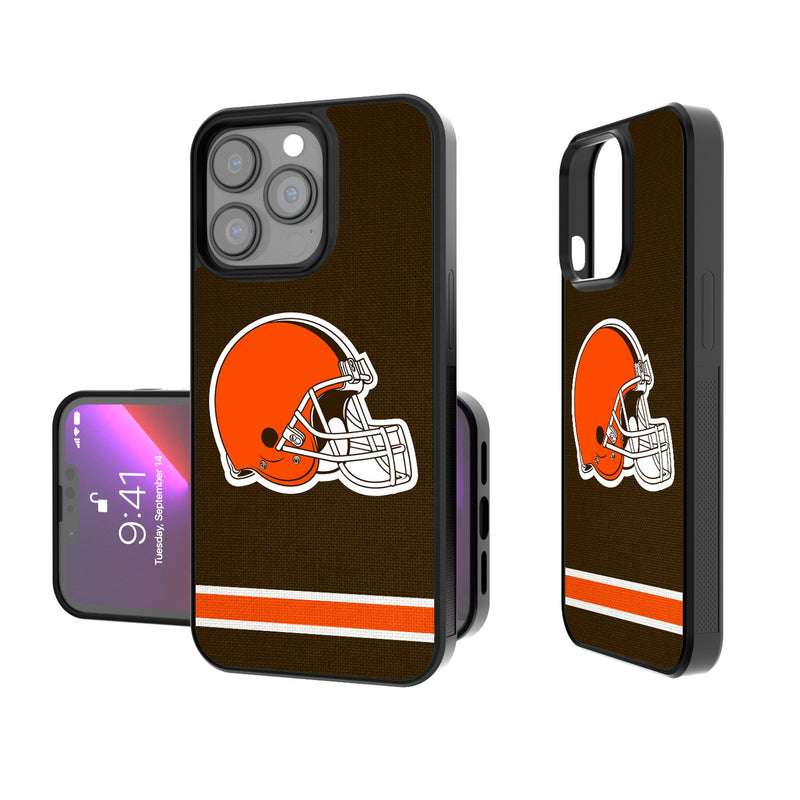 Cleveland Browns Stripe iPhone Bump Phone Case