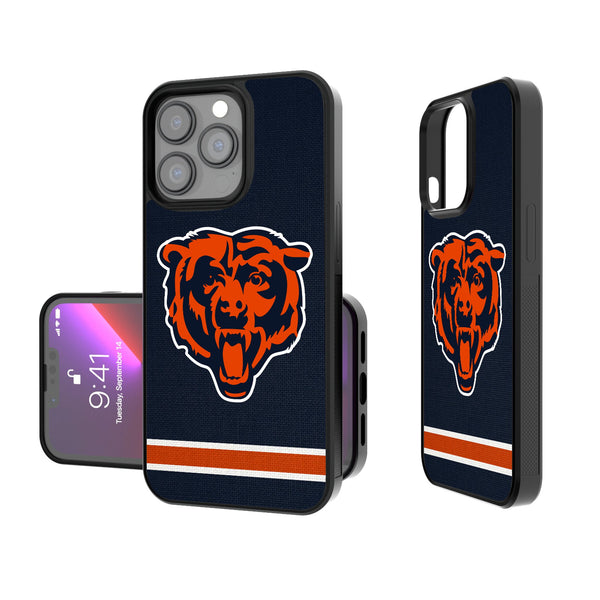 Chicago Bears Stripe iPhone Bump Phone Case