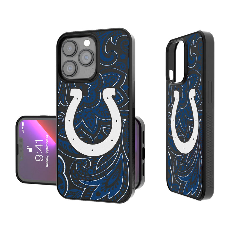 Indianapolis Colts Paisley iPhone Bump Phone Case