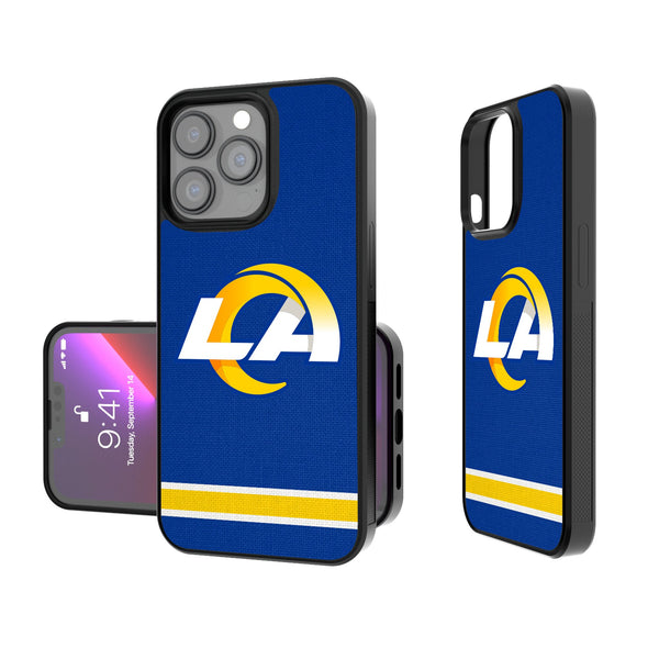 Los Angeles Rams Stripe iPhone Bump Phone Case