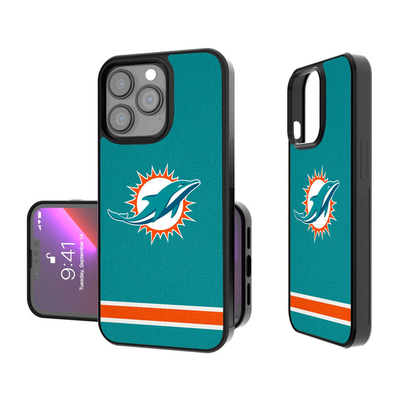 Miami Dolphins Stripe iPhone Bump Phone Case