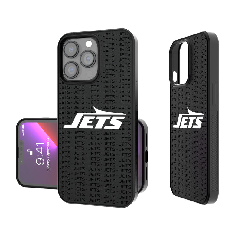 New York Jets Text Backdrop iPhone Bump Phone Case