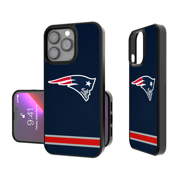 New England Patriots Stripe iPhone Bump Phone Case