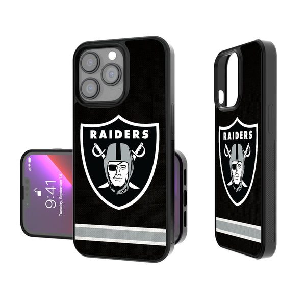 Las Vegas Raiders Stripe iPhone Bump Phone Case