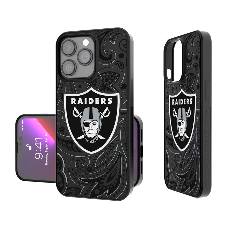 Las Vegas Raiders Paisley iPhone Bump Phone Case