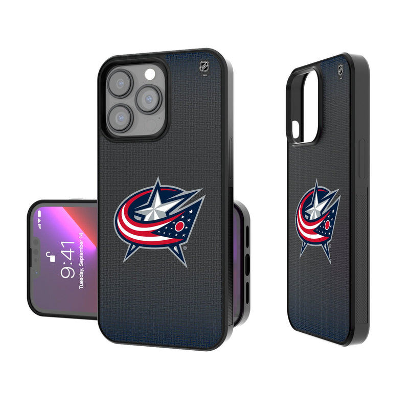 Columbus Blue Jackets Linen iPhone Bump Phone Case