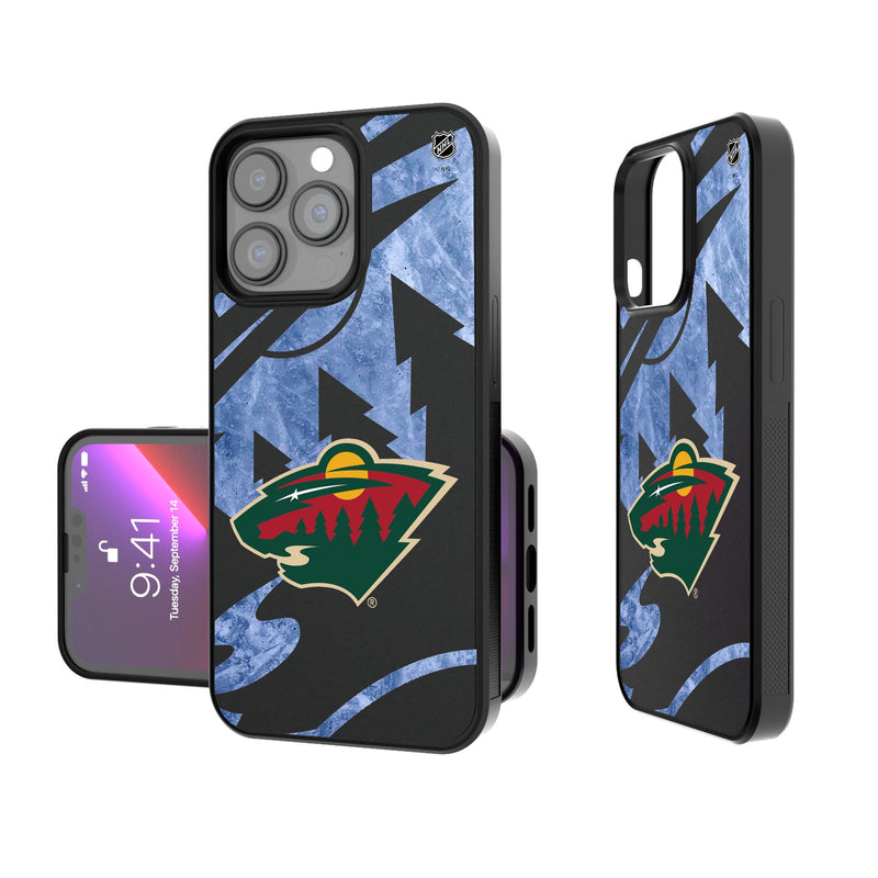 Minnesota Wild Ice Tilt iPhone Bump Phone Case