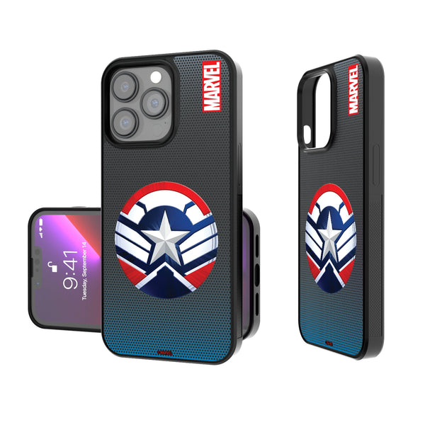 Marvel Avengers Sam Wilson Captain America Grid iPhone Bump Phone Case