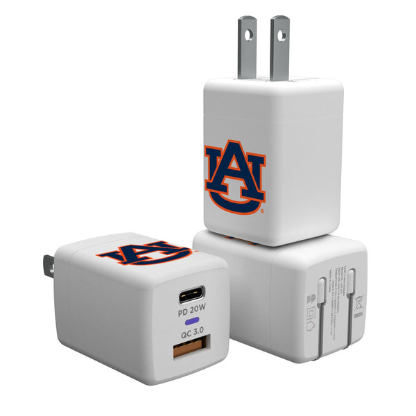 University of Auburn Tigers Insignia USB A/C Charger