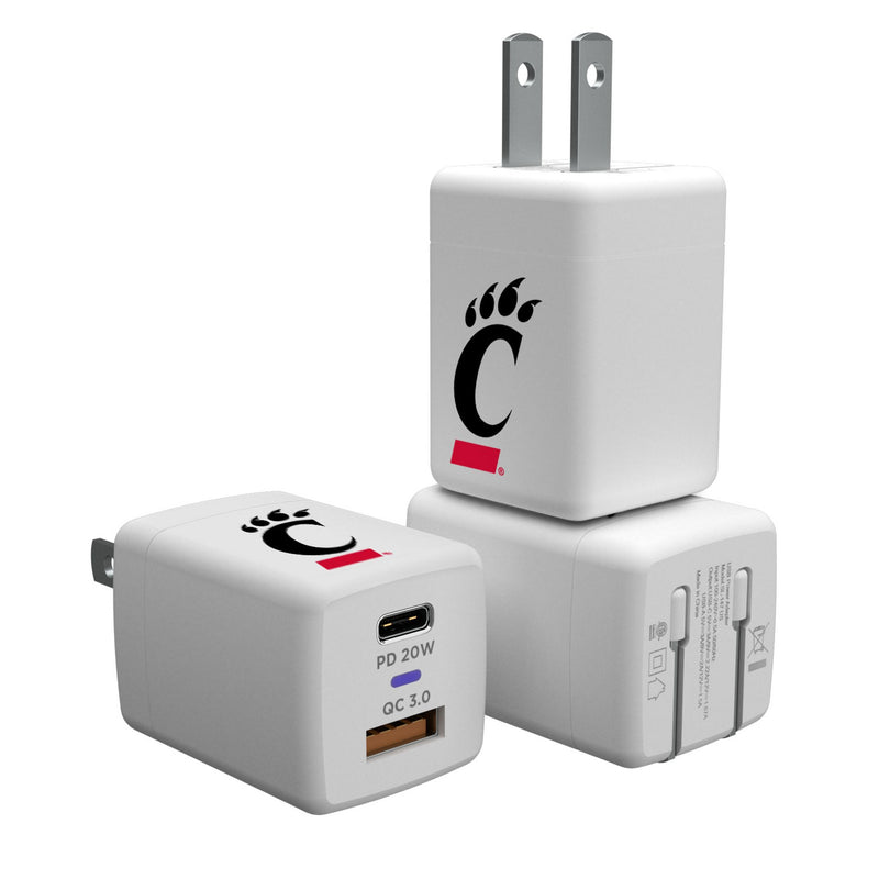 University of Cincinnati Bearcats Insignia USB A/C Charger