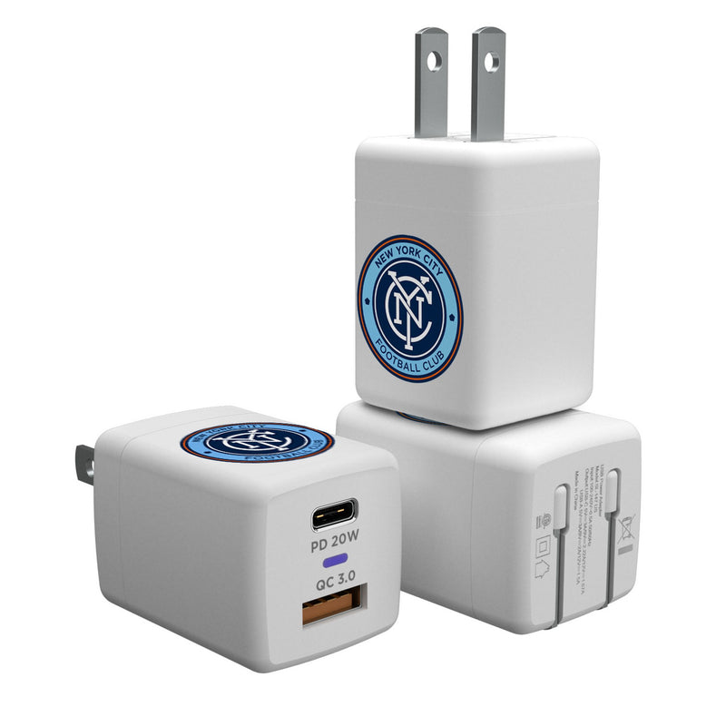 New York City FC  Insignia USB A/C Charger