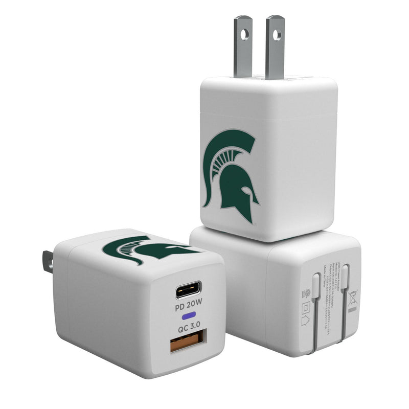 Michigan State University Spartans Insignia USB A/C Charger